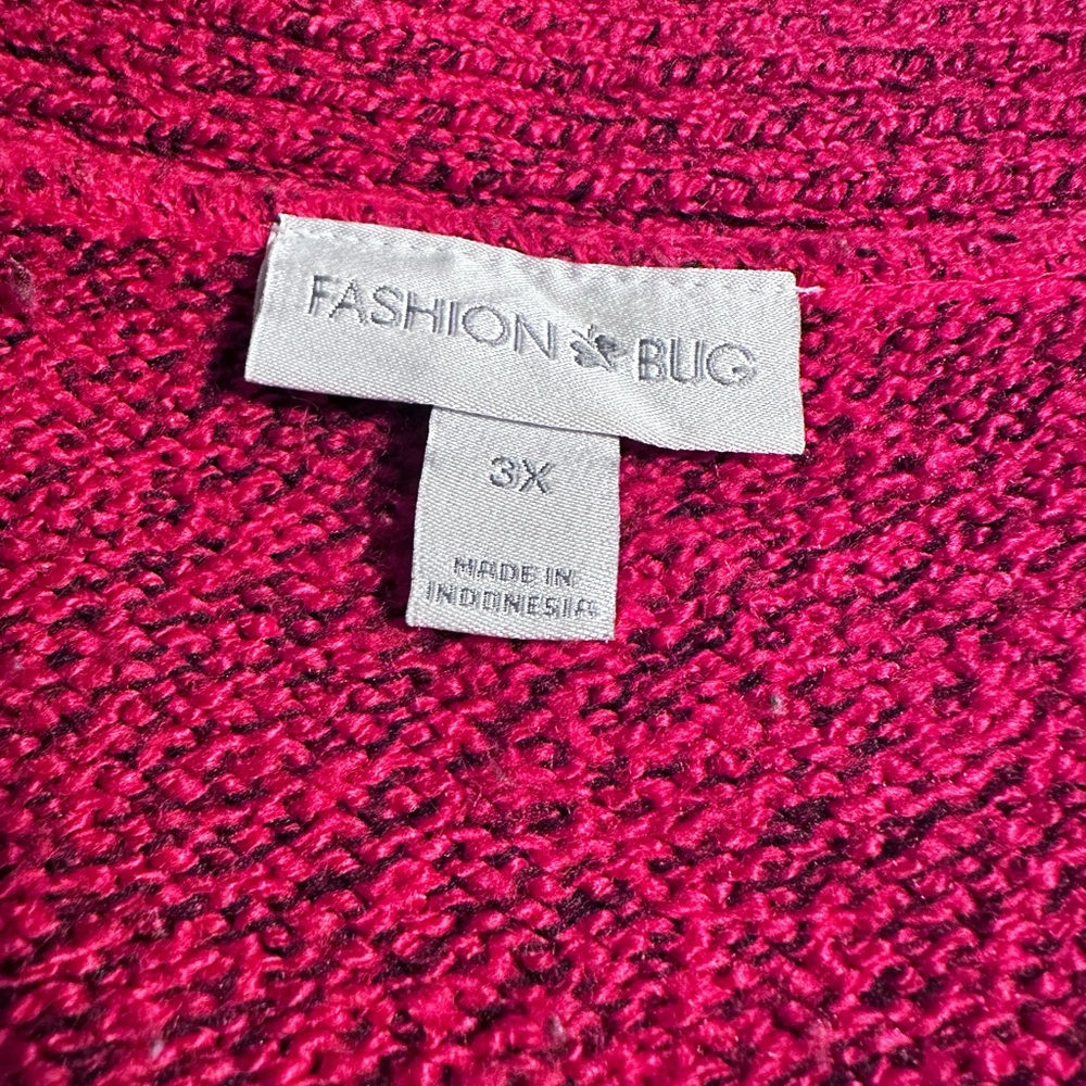 Women's V-Neck Sweater - Pink - Picture 2 of 2
